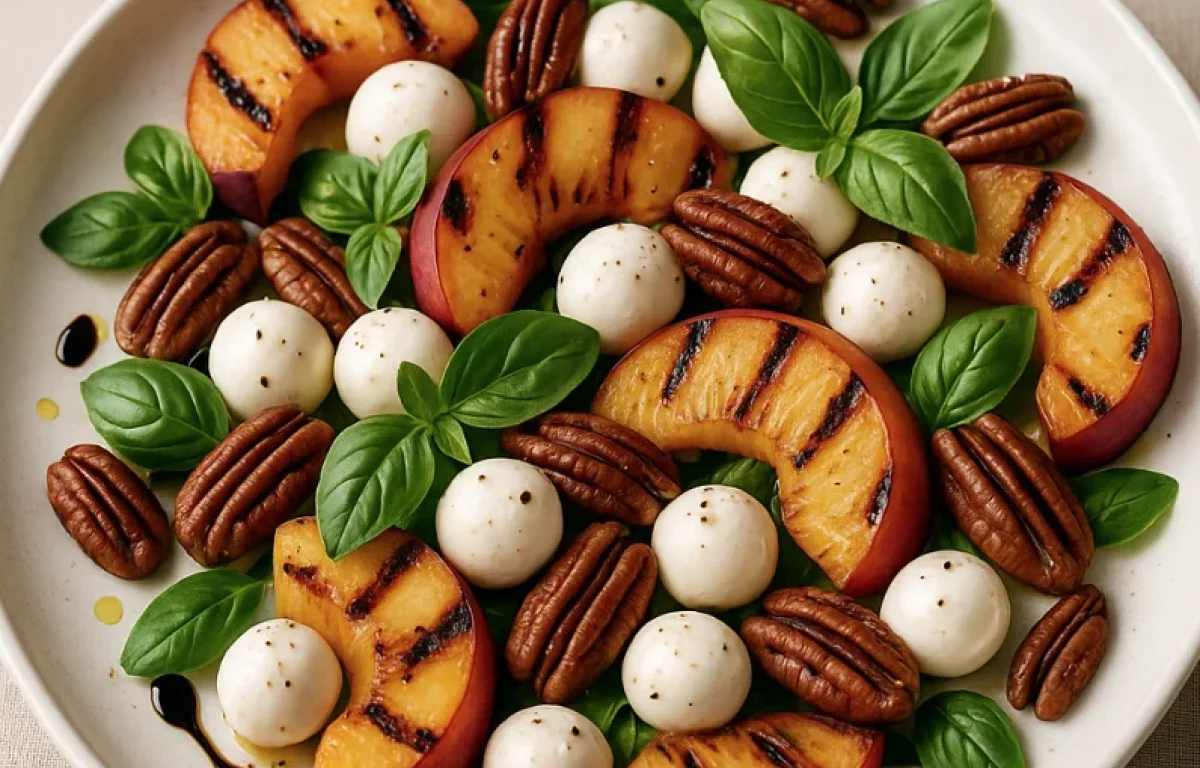 הסלט הזה גונב את ההצגה של שבועות &ndash; עם אפרסק צלוי וטוויסט חלבי מפתיע