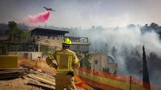 שריפה פרצה סמוך לבית זית: מערך הכבאות בלם את התפשטות האש להר נוף