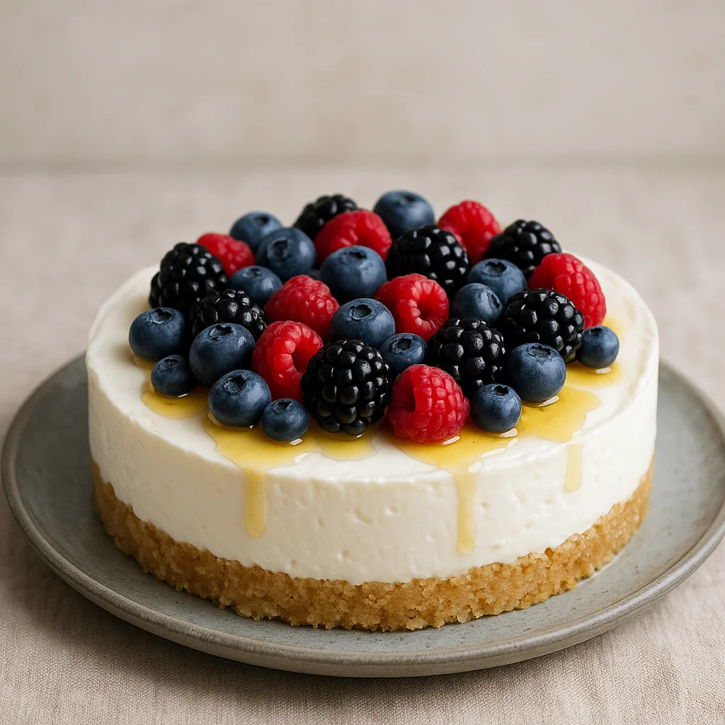 הפתעת שבועות: עוגת יוגורט, גבינה ופירות יער – בלי אפייה, עם אפקט וואו