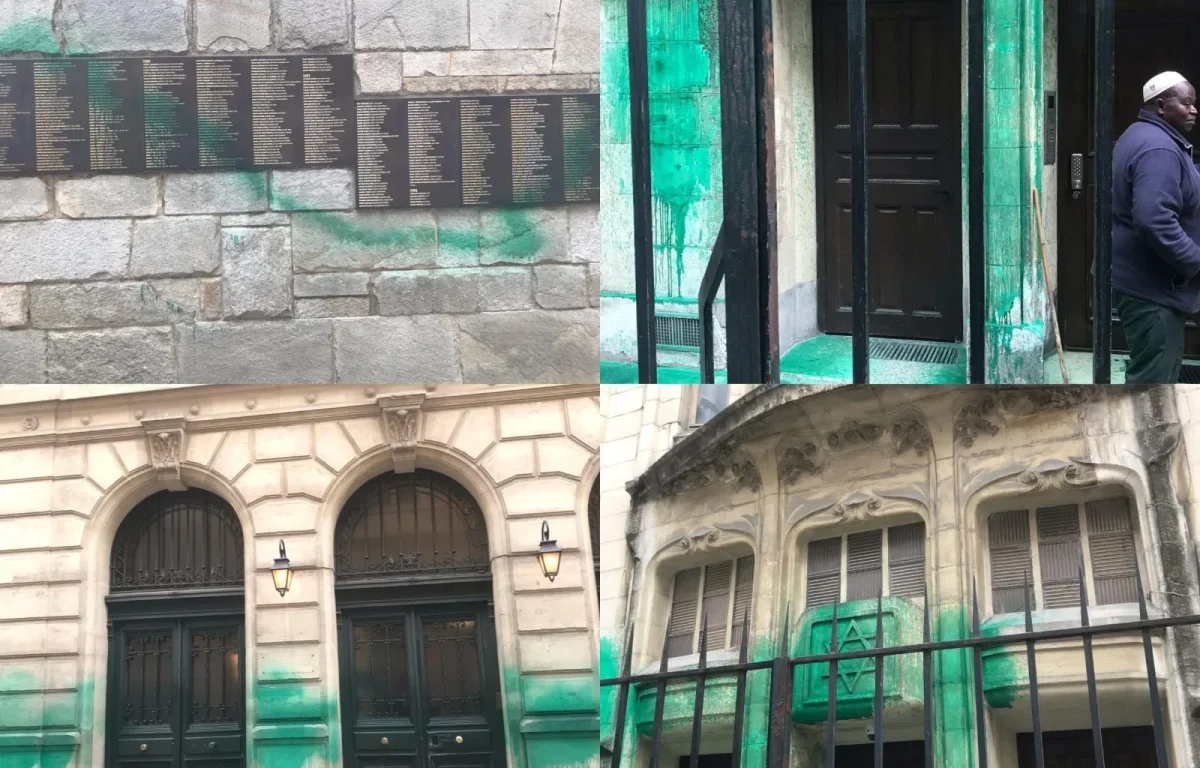 גל אנטישמיות בפריז: מוסדות יהודיים הושחתו בלב הבירה