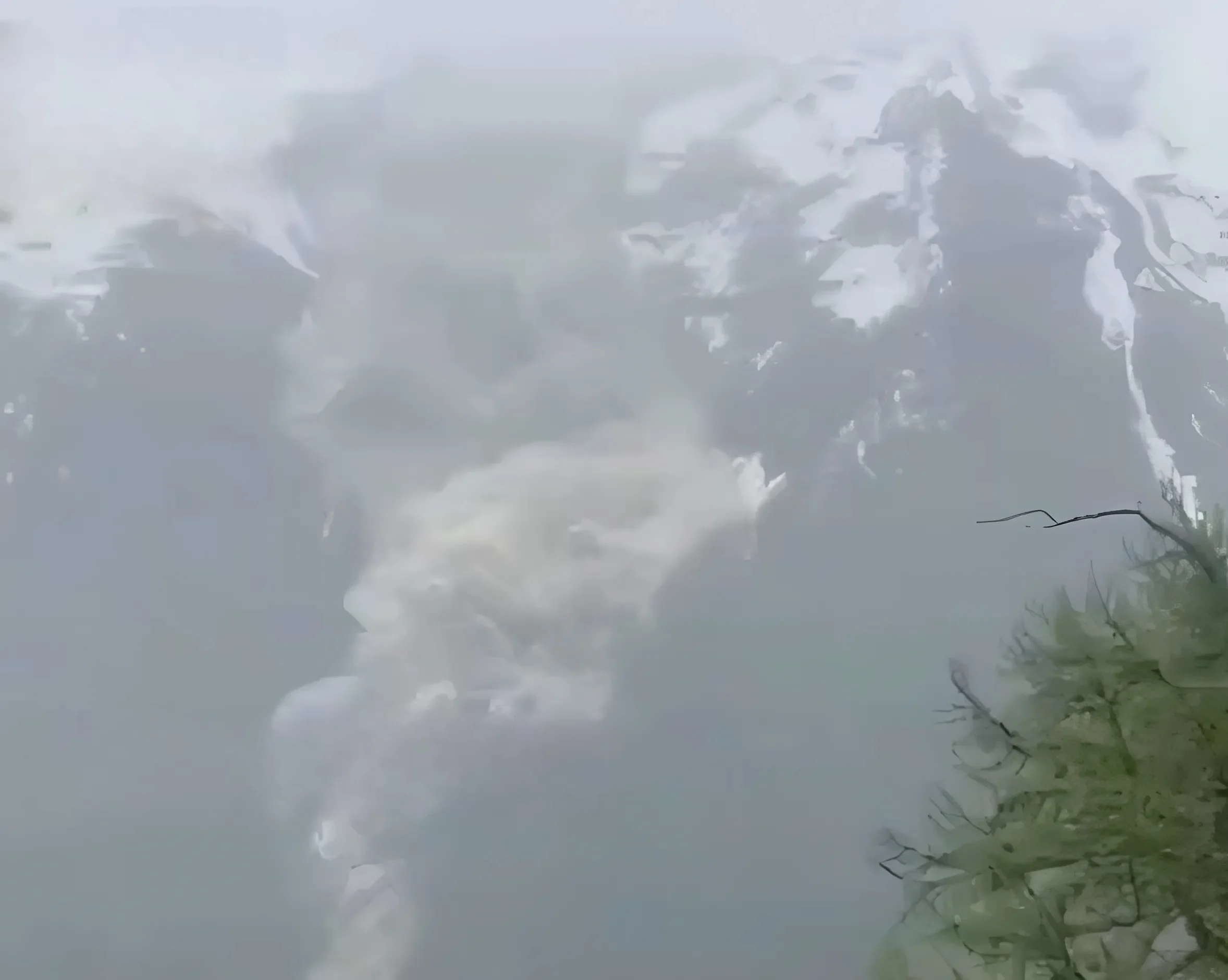 אסון נמנע ברגע האחרון: קרחון קרס מהאלפים וכמעט מחק כפר שלם