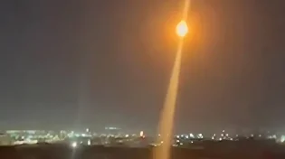כך זה נראה בשמיים: רגע הפלת הכטב"ם האיראני שתועד בזמן אמת