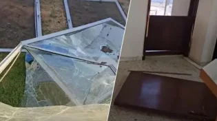 תיעוד אחרי נפילת הטיל: כשהקב"ה מראה נס - אפילו זכוכית דקה לא נשברת