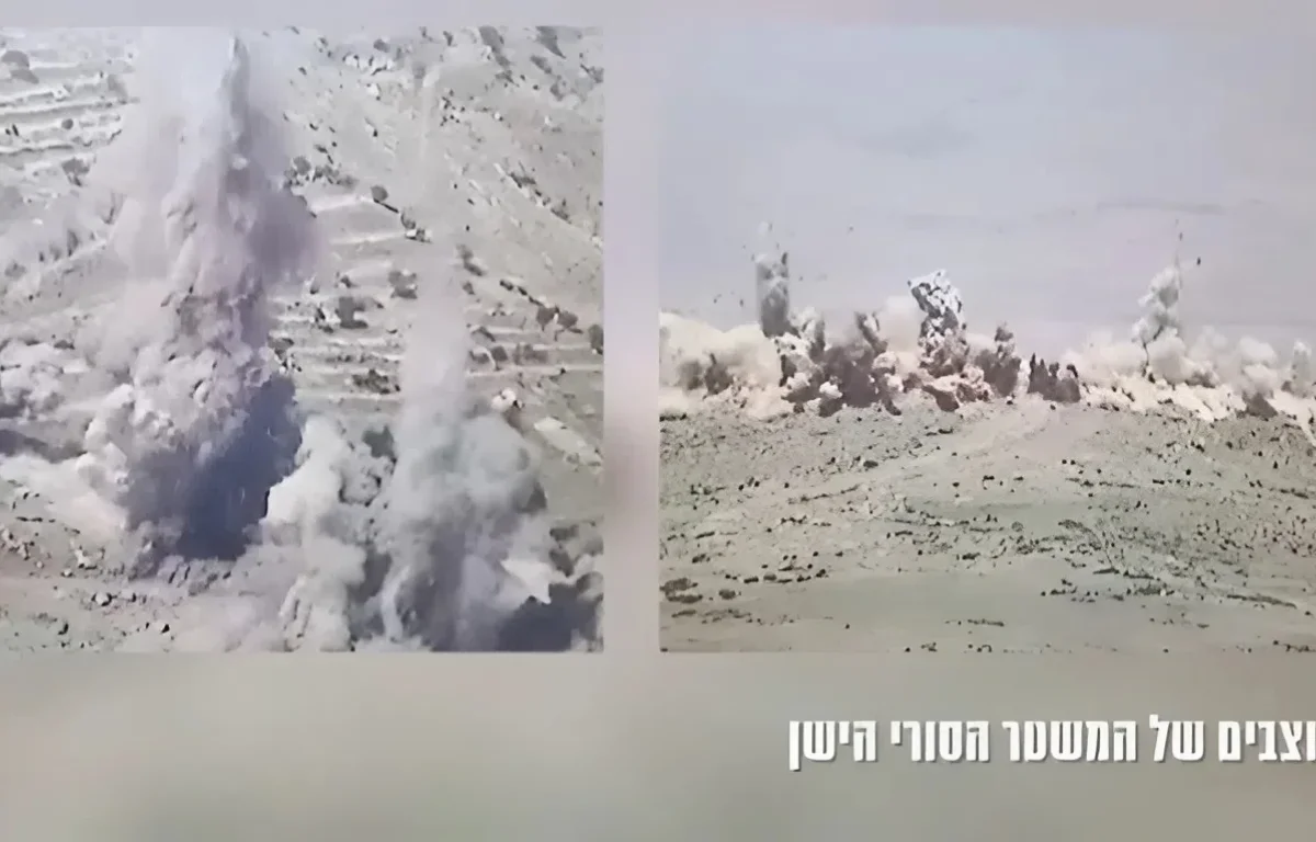 צה"ל תקף והשמיד מוצבים של משטר אסד בסוריה