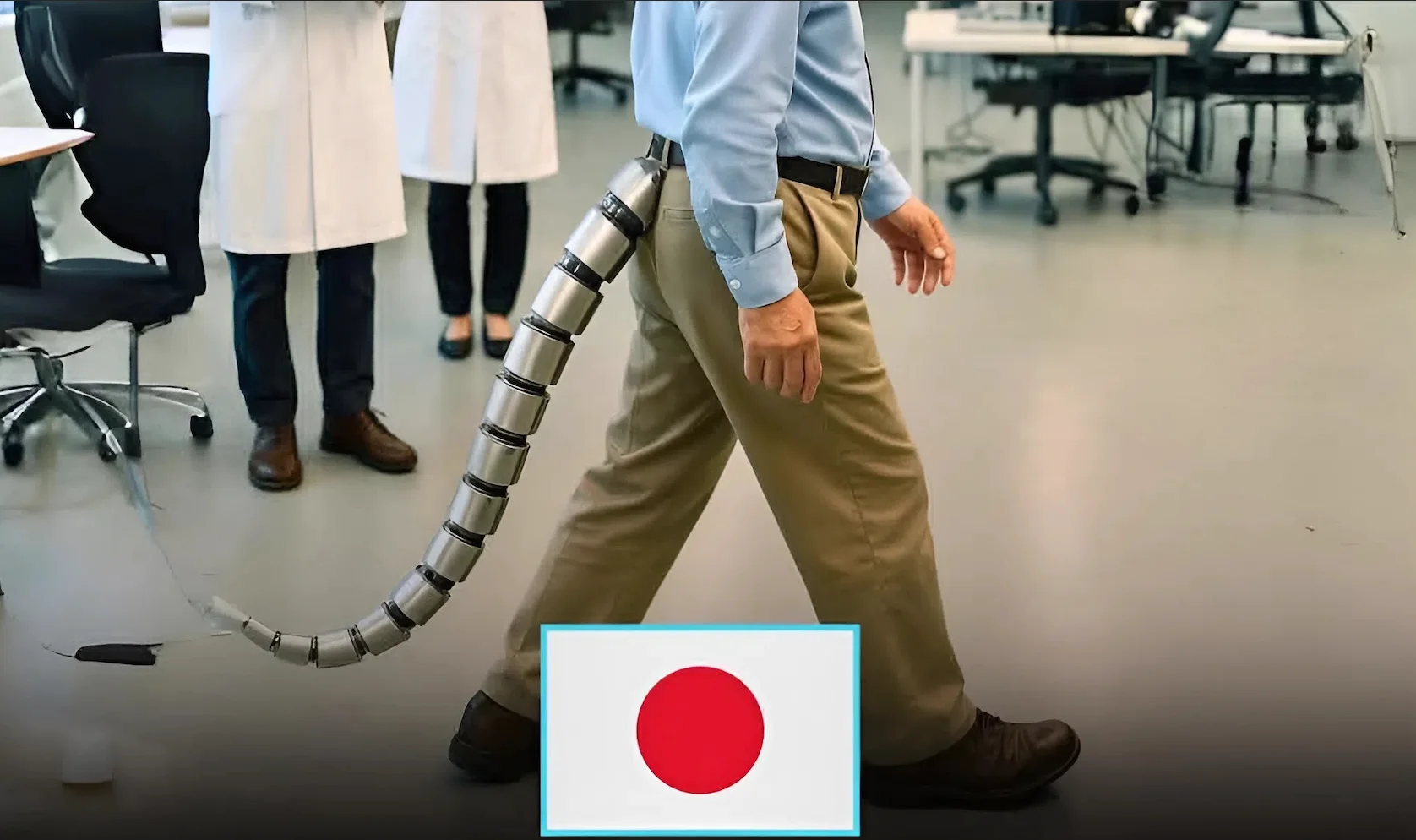 הגוף האנושי מקבל שדרוג: זנב רובוטי שיכול להציל חיים