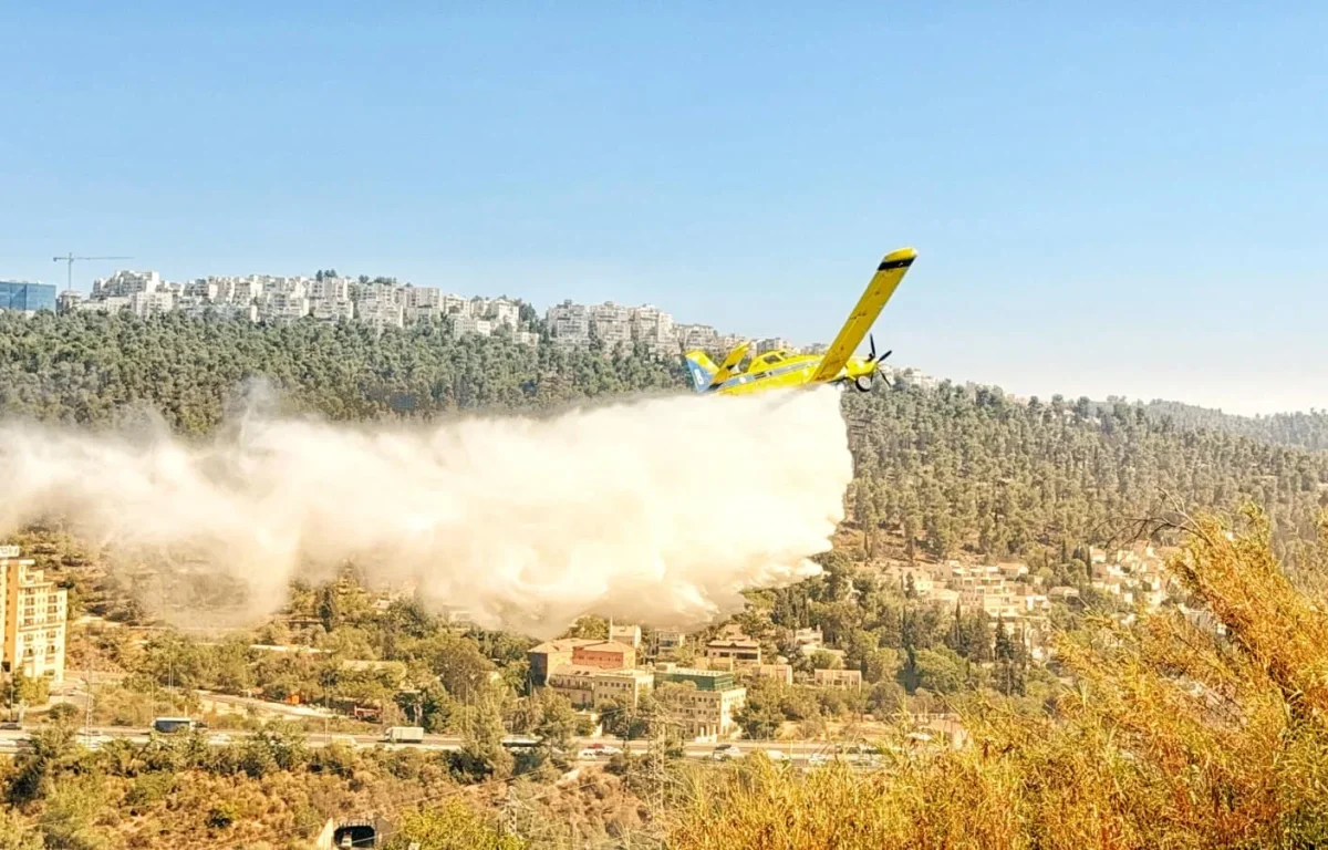 מטוס כיבוי - כך פרצה שריפת הענק במבשרת ציון מטוס כיבוי - כך פרצה שריפת הענק במבשרת ציון