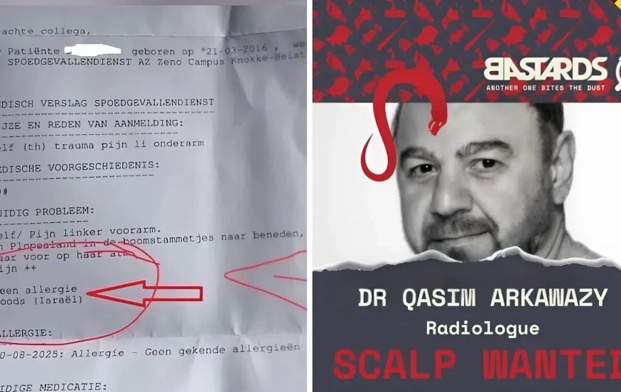 שערורייה רפואית בבלגיה: רופא רשם "יהודי ישראלי" כשדה אלרגיה בתיק רפואי של ילדה בת תשע שערורייה רפואית בבלגיה: רופא רשם "יהודי ישראלי" כשדה אלרגיה בתיק רפואי של ילדה בת תשע