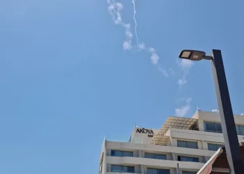 היירוט כפי שנצפה מאילת