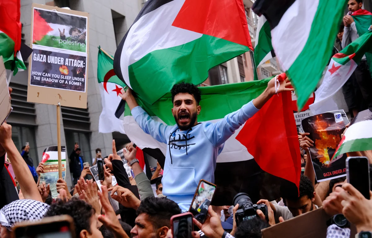 הפגנה פרו פלשתינית