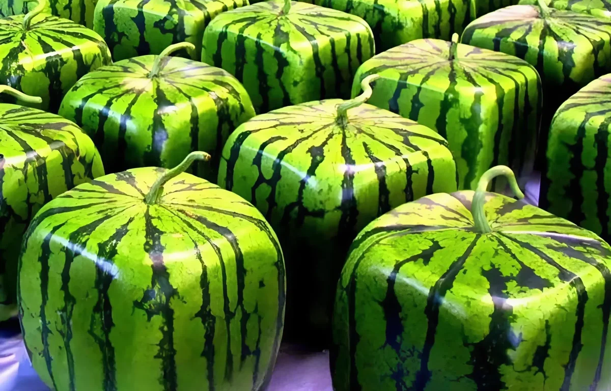 המהפכה המרובעת של השדה: האבטיחים היפניים שוברים את צורתם ואת השוק