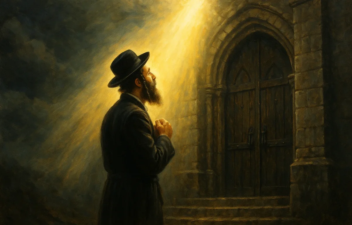 ברגע האחרון, היהודי נזכר באביו שבשמים