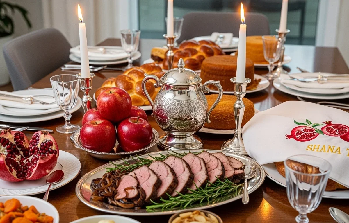 איך לעצב שולחן חגיגי לראש השנה, וזה בלי להוציא הון