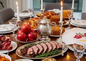 איך לעצב שולחן חגיגי לראש השנה, וזה בלי להוציא הון