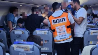 בדרך חזור מאומן: נוסע כבן 80 איבד הכרה בטיסה