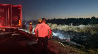 תוך שניות הכול נשרף: נהג נהרג בתאונה קשה בכביש 2