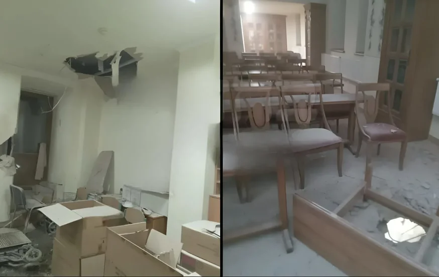טיל רוסי פגע ישירות בבית הכנסת המרכזי בחרסון - רב העיר ניצל בנס טיל רוסי פגע ישירות בבית הכנסת המרכזי בחרסון - רב העיר ניצל בנס