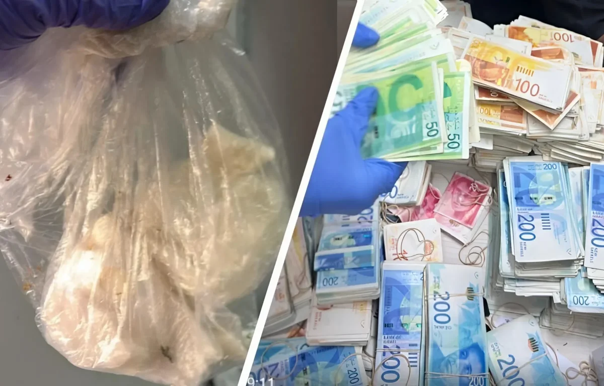 בלשי מרחב איילון חשפו דירה ובה מעל מיליון שקל במזומן וסמים בכמויות מסחריות