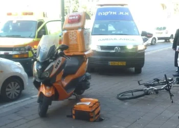 תאונה בבני ברק: ילד בן 10 נפצע בינוני מפגיעת משאית 