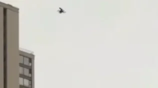 רחפן סיני תועד צד באוויר מטרה זרה
