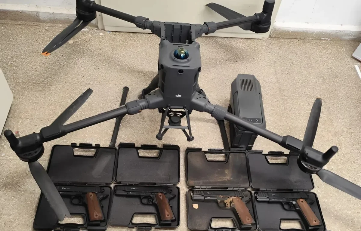 רחפן ובו נשק הוברח משטח מדינת אויב - ונלכד בידי כוחות צה"ל