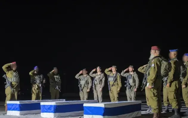 ושבו בנים: גופותיהם של אל"מ אסף חממי, סרן עומר נאוטרה וסמ"ר עוז דניאל ז"ל הושבו לישראל