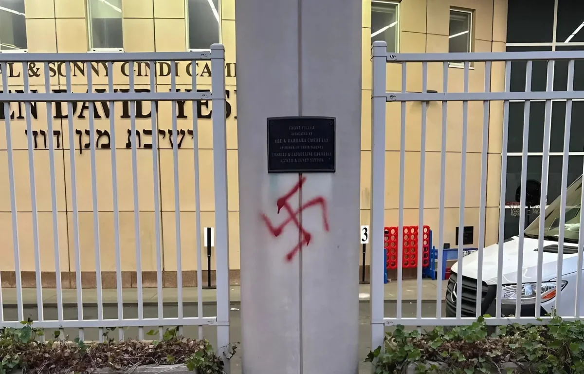 כתובת גרפיטי אנטישמית הושחתה על חומת מוסד יהודי - חקירה נפתחה