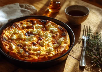 לקראת סוף שבוע חורפי: מאפה בטטה ופטה שיחמם לכם את הלב