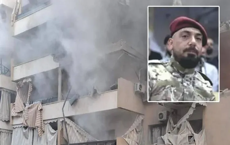 עשן מיתמר מעל שכונת מגורים בביירות לאחר תקיפה ישראלית ממוקדת נגד בכיר חיזבאללה