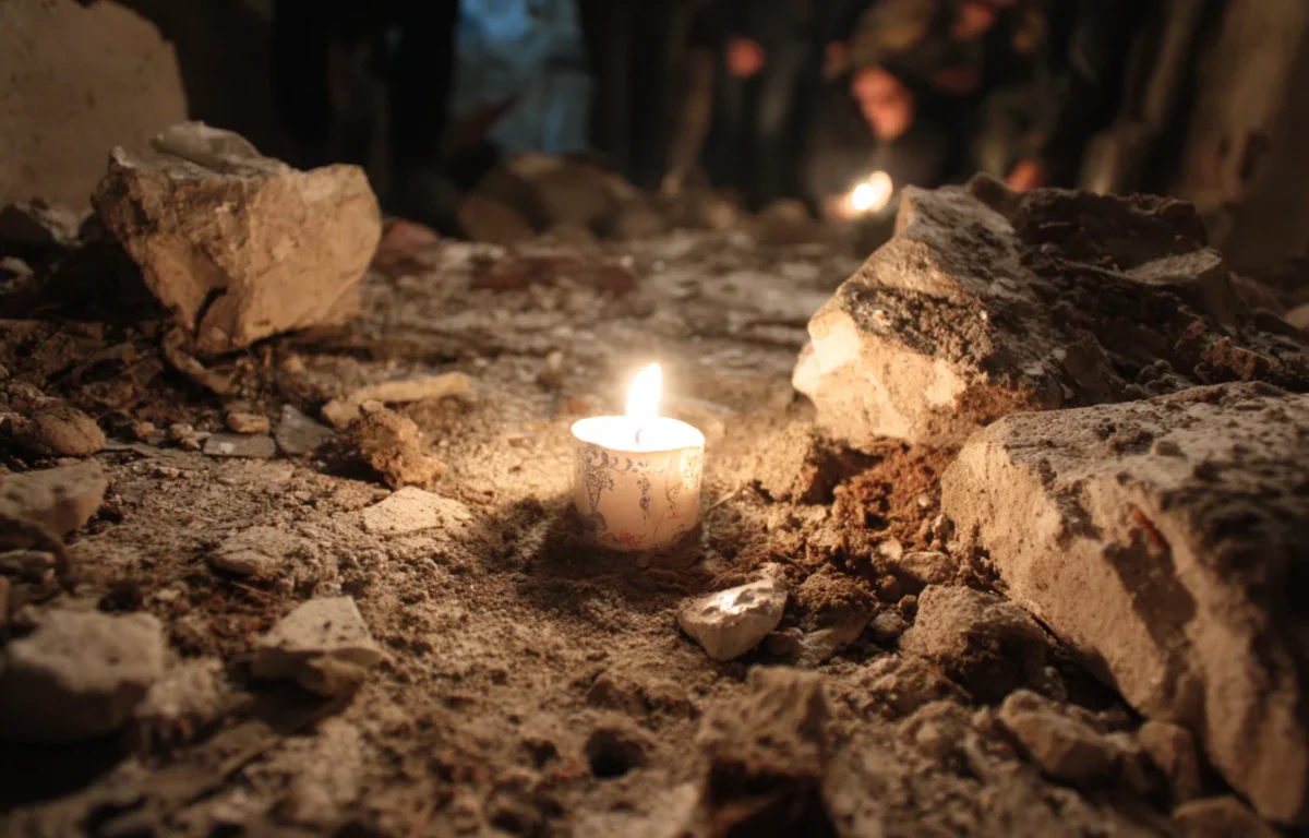 נר חנוכה קטן שהאיר את החושך הגדול של המלחמה נר חנוכה קטן שהאיר את החושך הגדול של המלחמה