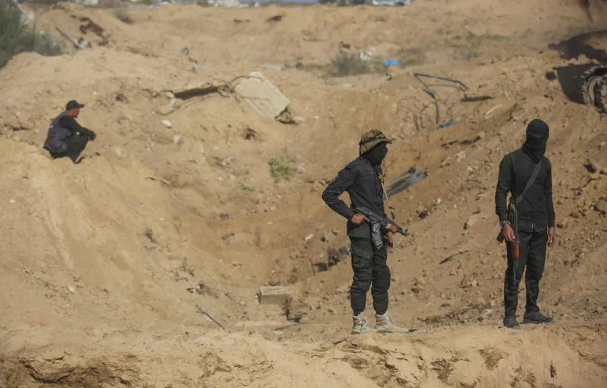 אנשי החמאס בשכונת נוסייראת בעזה אנשי החמאס בשכונת נוסייראת בעזה