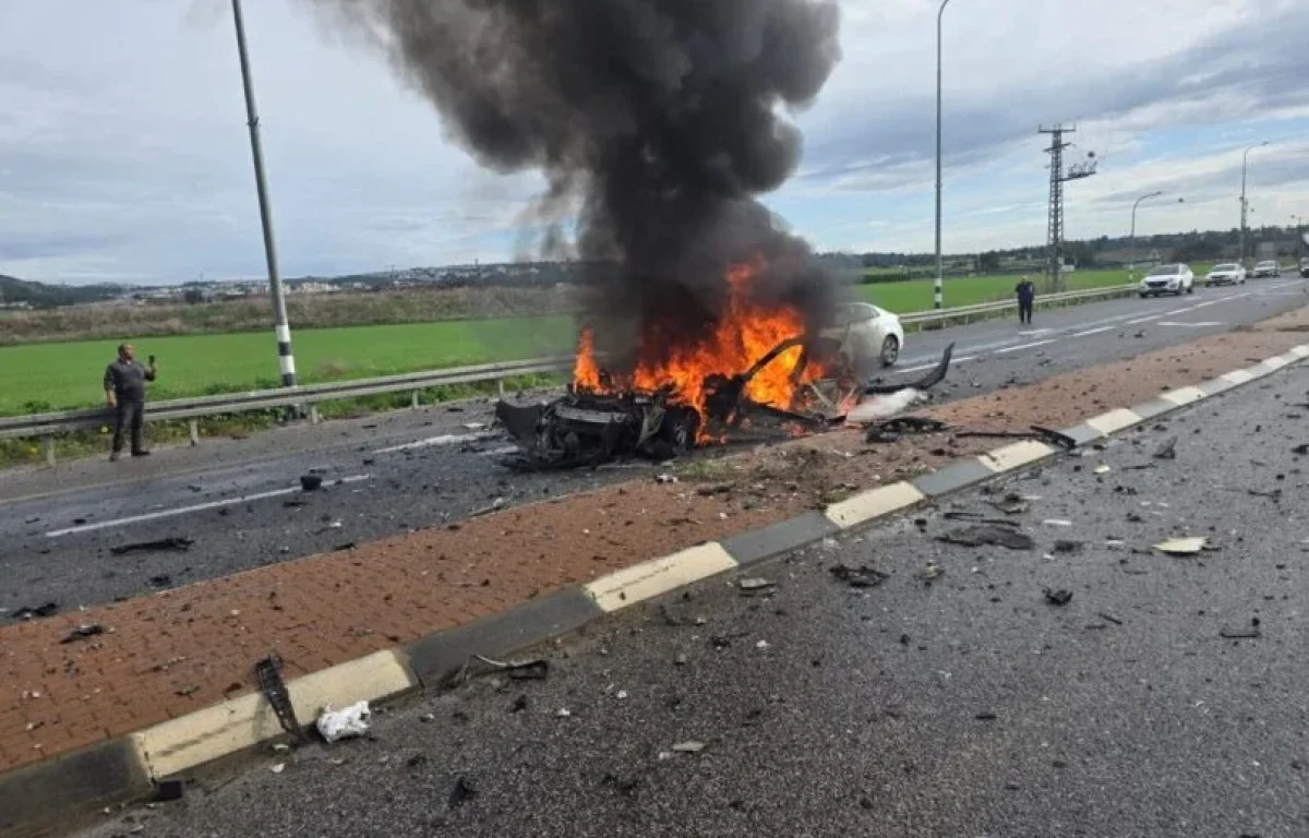 טרגדיה בכביש 73: אישה נהרגה בפיצוץ רכב