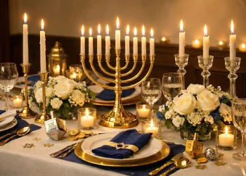 עושים ערב לביבות בבית? כך תעצבו שולחן חנוכה מרהיב