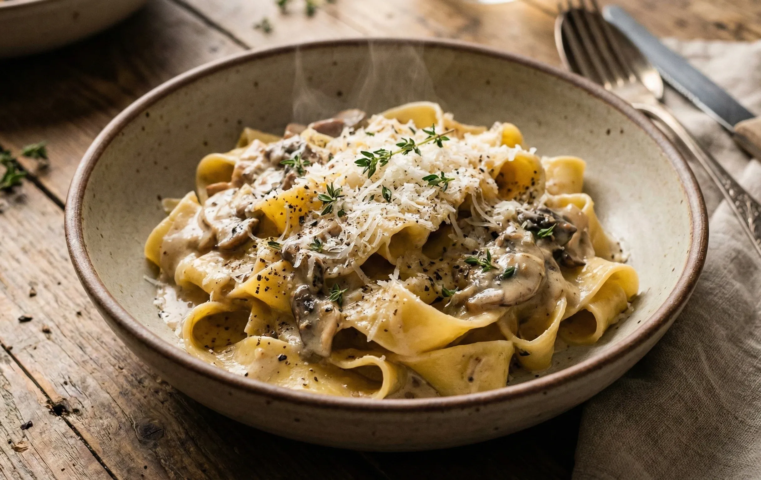 כך מכינים פסטה ברוטב שמנת ופטריות כמו במסעדה בלי מאמץ בבית