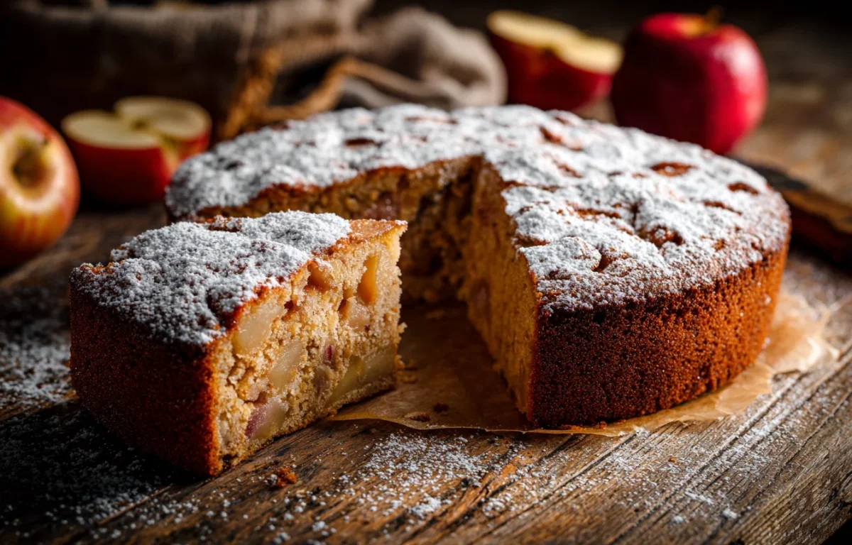 פשטידת תפוחים ושיבולת שועל ביתית