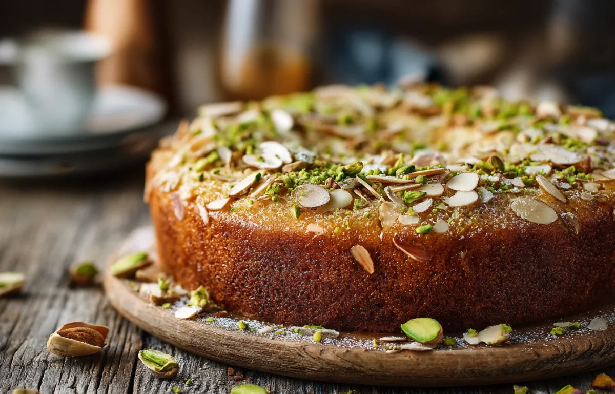 כמו בקונדיטוריה: עוגת פיסטוק, שקדים והל, השילוב שקשה לעמוד בפניו