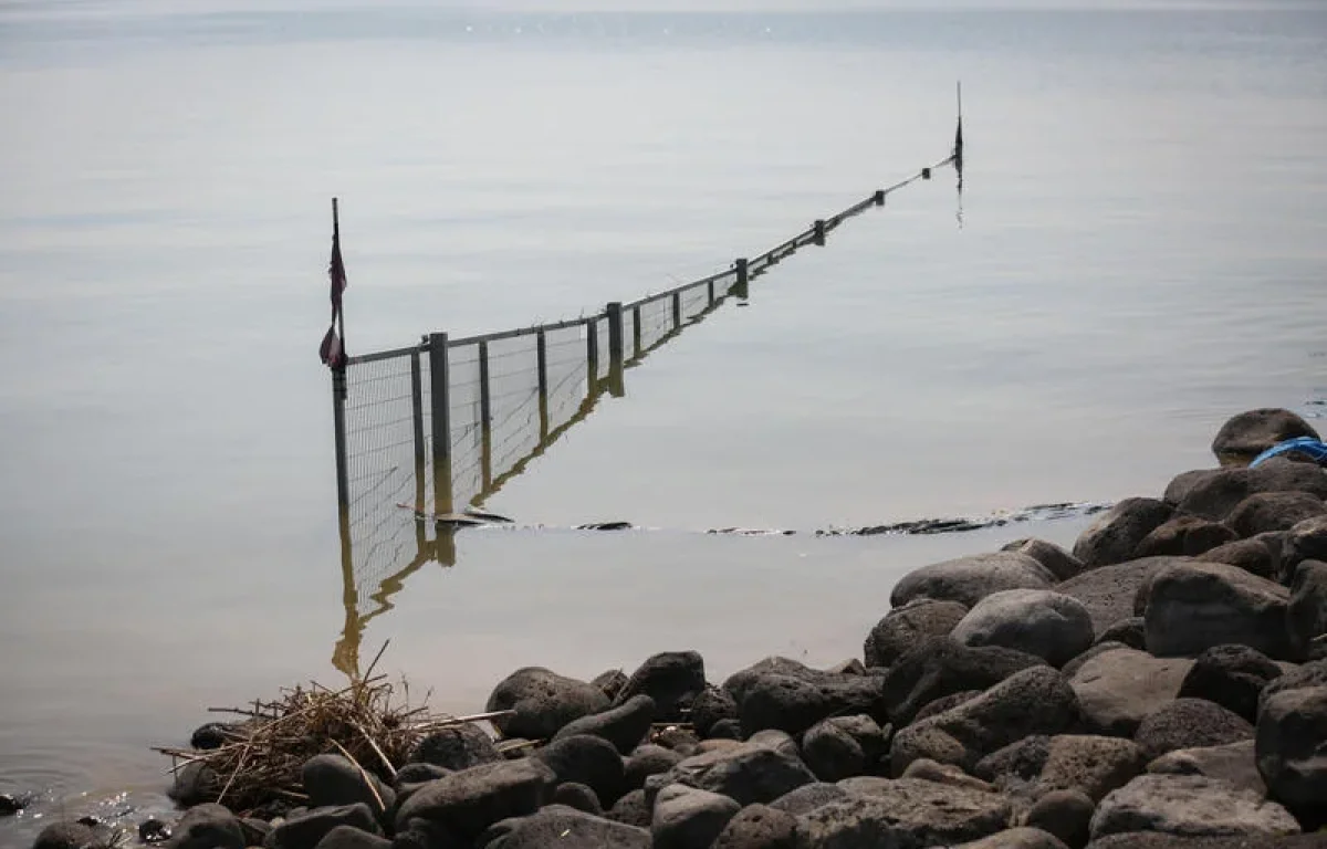 הכנרת מתחילה להתמלא: מפלס האגם עלה בחצי סנטימטר