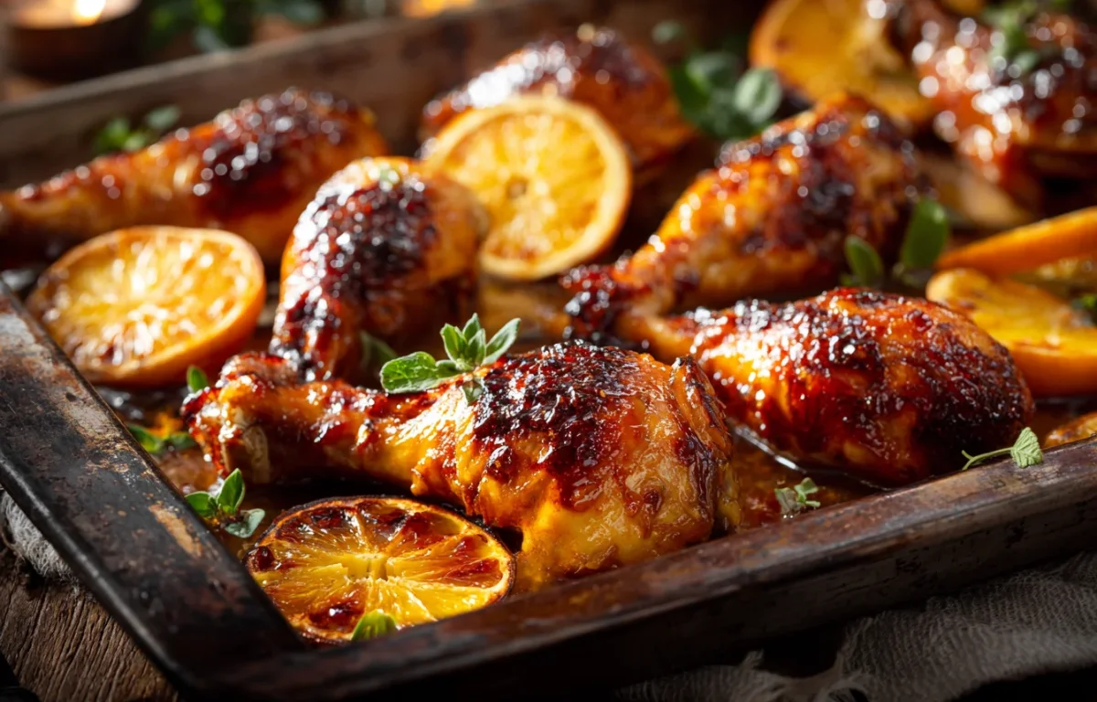 מתכון לשולחן השבת: עוף בתפוזים ברוטב עמוק ומעודן