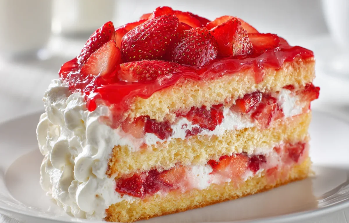 עוגת שכבות אוורירית עם שמנת ותותים | הקינוח שיגנוב את ההצגה