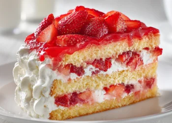 עוגת שכבות אוורירית עם שמנת ותותים | הקינוח שיגנוב את ההצגה