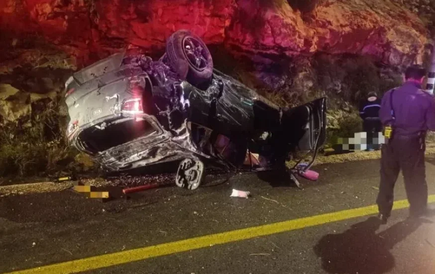 תאונה קטלנית בשומרון: גבר בן 30 נהרג, צעיר נוסף נפצע קשה
