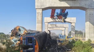 אסון רכבת קטלני בתאילנד: עשרות הרוגים אחרי קריסת מנוף