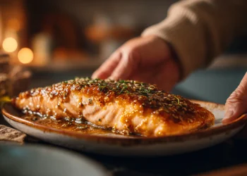 סלמון בתנור בציפוי מפתיע: המתכון שתמיד יוצא עסיסי