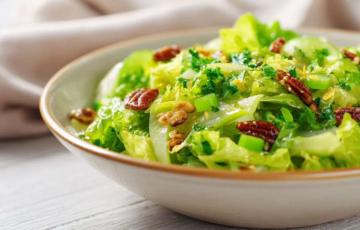 סלט ירוק עשיר שמשלב מתיקות טבעית וקראנץ ממכר