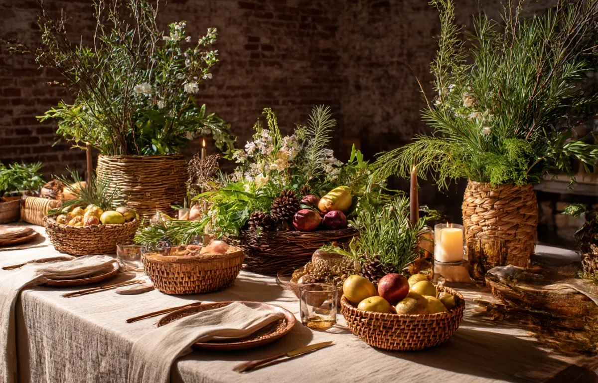 עיצוב השולחן לט"ו בשבט: כך תכניסו את הטבע אל לב האירוח