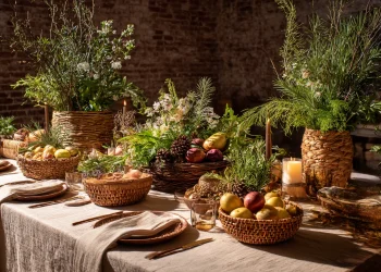 עיצוב השולחן לט"ו בשבט: כך תכניסו את הטבע אל לב האירוח