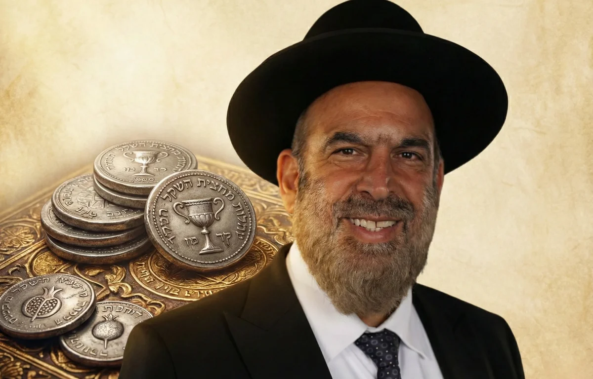 הרב עזרא שקלים: למה התורה ציוותה דווקא מחצית השקל ולא שקל שלם?