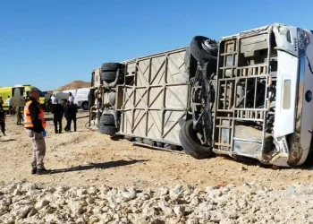 תאונה חריגה: 17 נפגעים בהתהפכות אוטובוס עם חיילים בדרום הארץ
