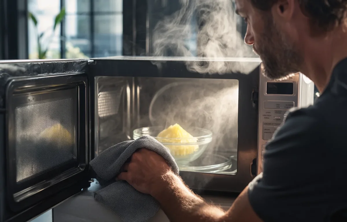 ריח מוזר מהמיקרוגל? כך הרגלי ניקוי קטנים הורסים את המכשיר