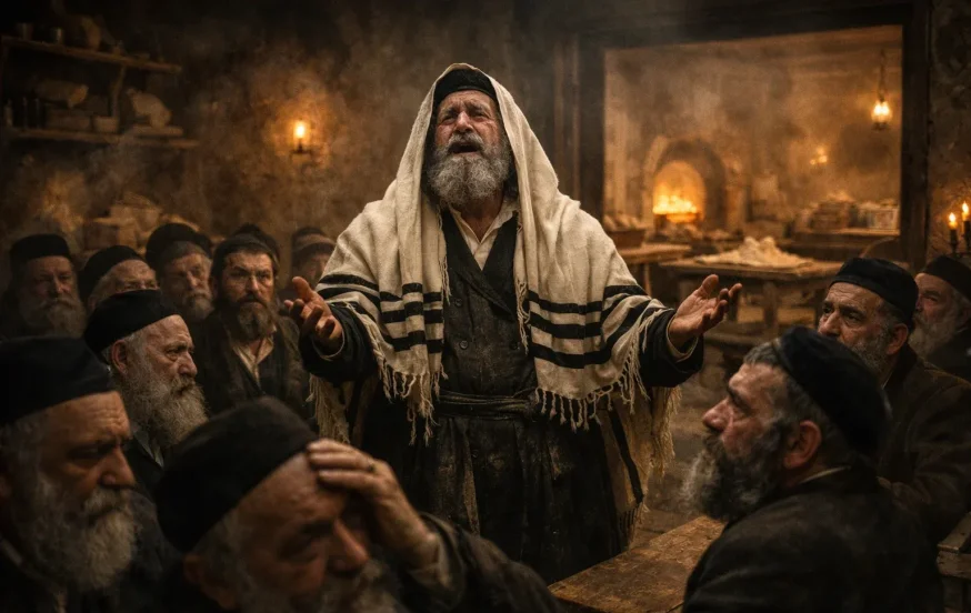 ואז רבי לוי יצחק זעק: "האם כך נראית חירות של פסח?"