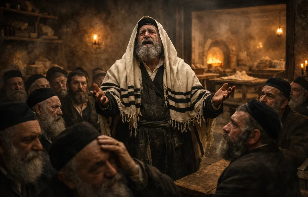 ואז רבי לוי יצחק זעק: "האם כך נראית חירות של פסח?" ואז רבי לוי יצחק זעק: "האם כך נראית חירות של פסח?"